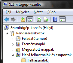 Helyi felhasználók